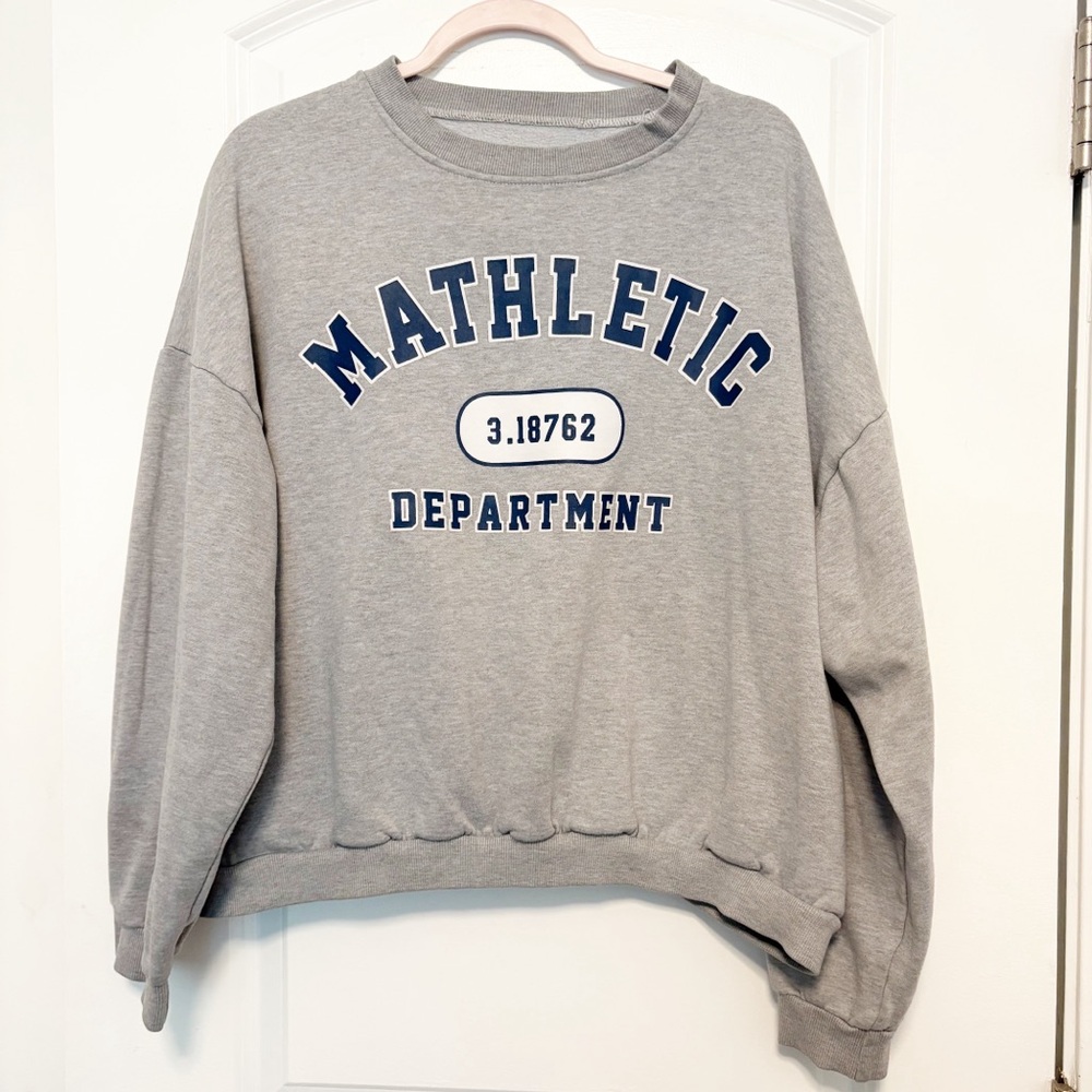 Gray mathletic  Department Women’s Sweater